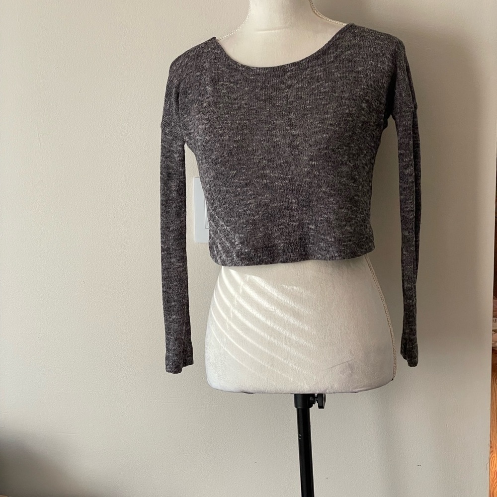 Tobi Long Sleeve Cropped Top